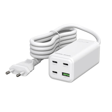 GaN 100W kompaktní MultiHub nabíječka PW18 3× USB-C + USB-A