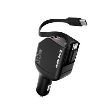 Autonabíječka 90W CA22 - USB-C + USB-A, 2x USB-C Kabel