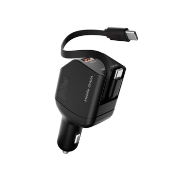Autonabíječka 90W CA22 - USB-C + USB-A, 2x USB-C Kabel