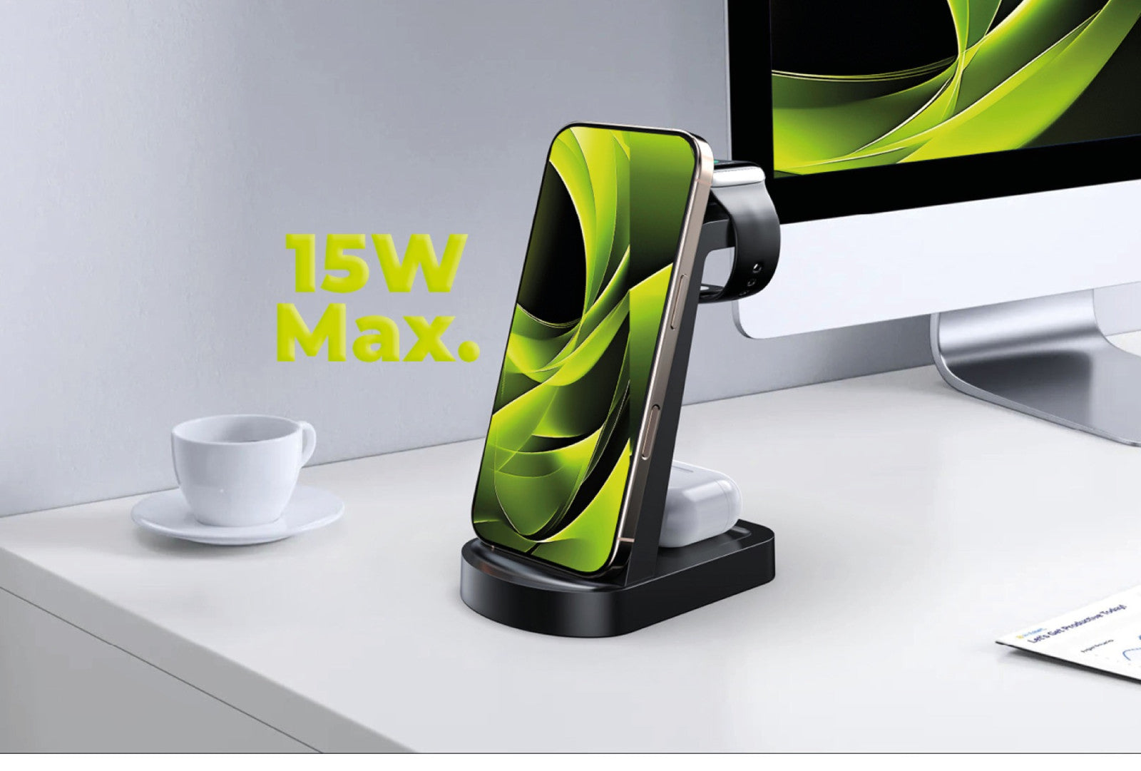 Wireless Charger 3-in-1 PW14 compatible with iPhone