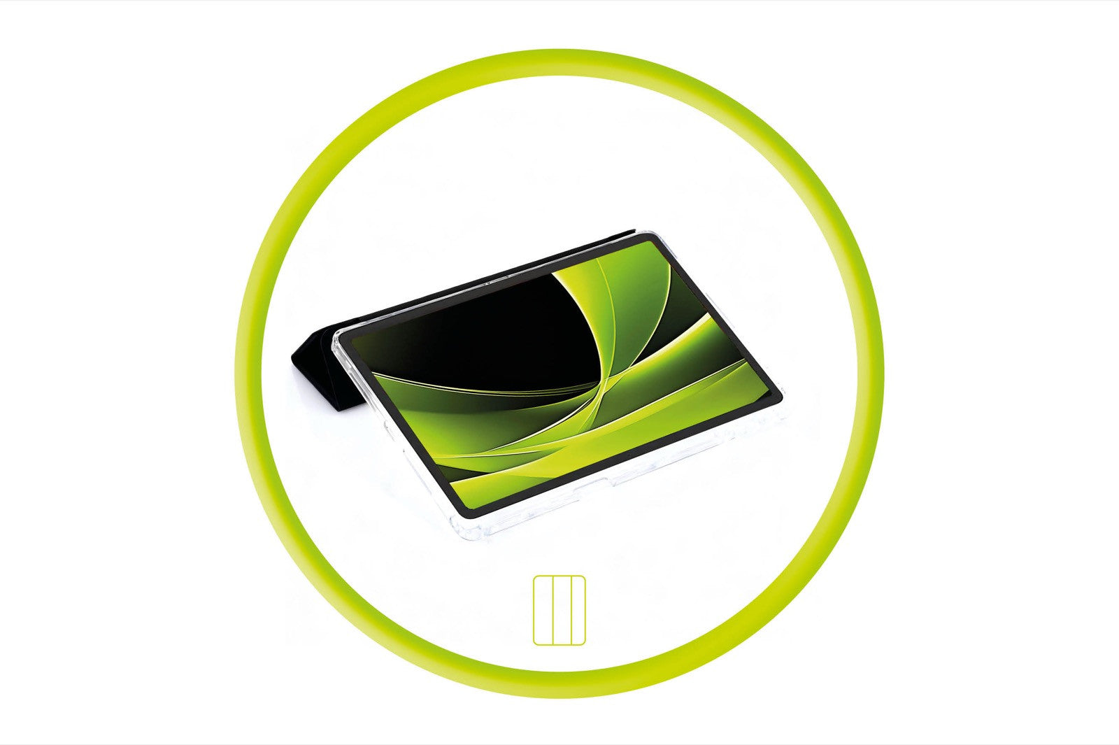 Easy Tablet pouzdro, Černá/Transparentní pro Lenovo Tab
