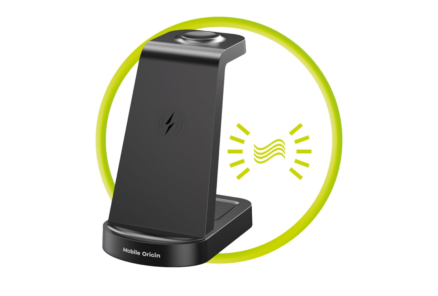 Bezdrátová nabíječka 3v1 pro iPhone PW14, 18W, Černá