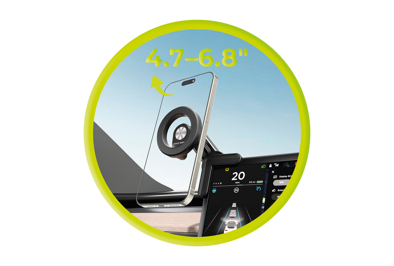Corner Magnetic Car Mount MO20, Black