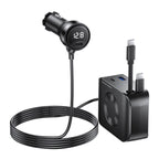Autonabíječka 75W 5in1 CA23 - 2x USB-C + USB-A Port, 2x USB-C Kabel