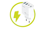 GaN síťová nabíječka 40W PW22 – 2x USB-C + 2x USB-A