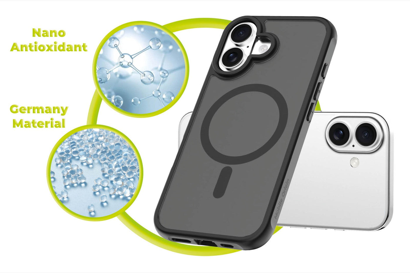 Pouzdro Easy Hybrid MagSafe pro iPhone 17, Matná černá