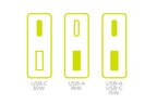 GaN 30W Slim Charger TÜV MO16 - USB-A + USB-C