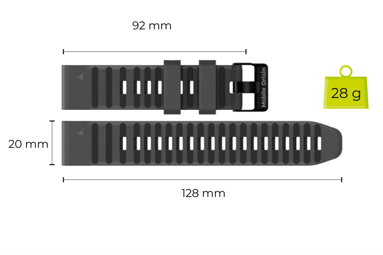 Řemínek Easy Strap ES2 Quick Fit pro Garmin 20mm