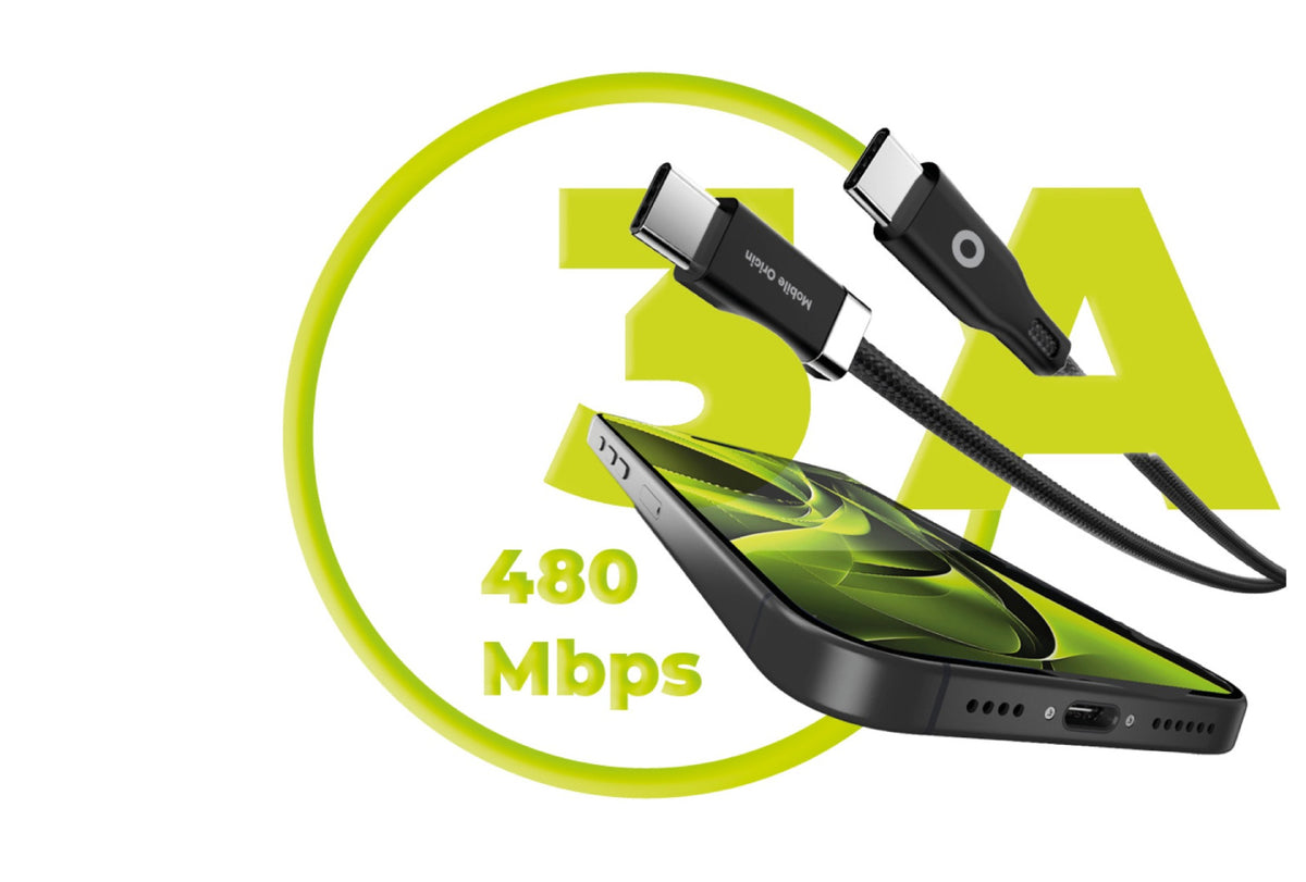 Magnetický kabel StayCable USB-C na USB-C CB6, 60W, 480 Mb/s, 1,5 m, Černá