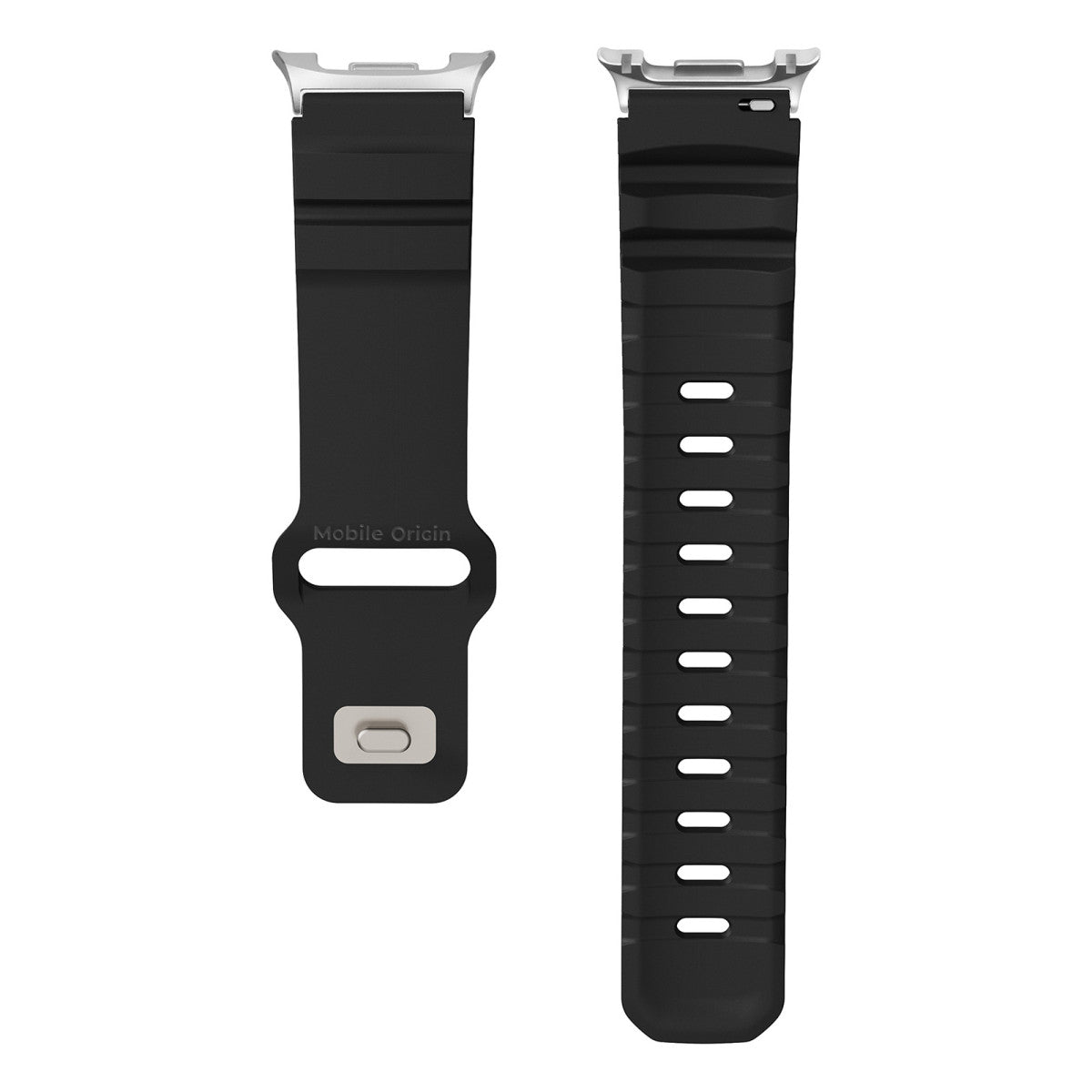 Řemínek Easy Strap FKM pro Samsung Galaxy Watch 8, Černá