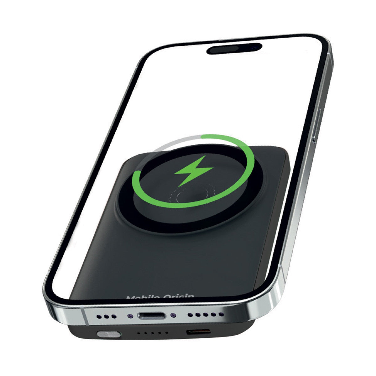 Bezdrátová magnetická powerbanka MagSafe PB10, 5000mAh, 20W, Černá