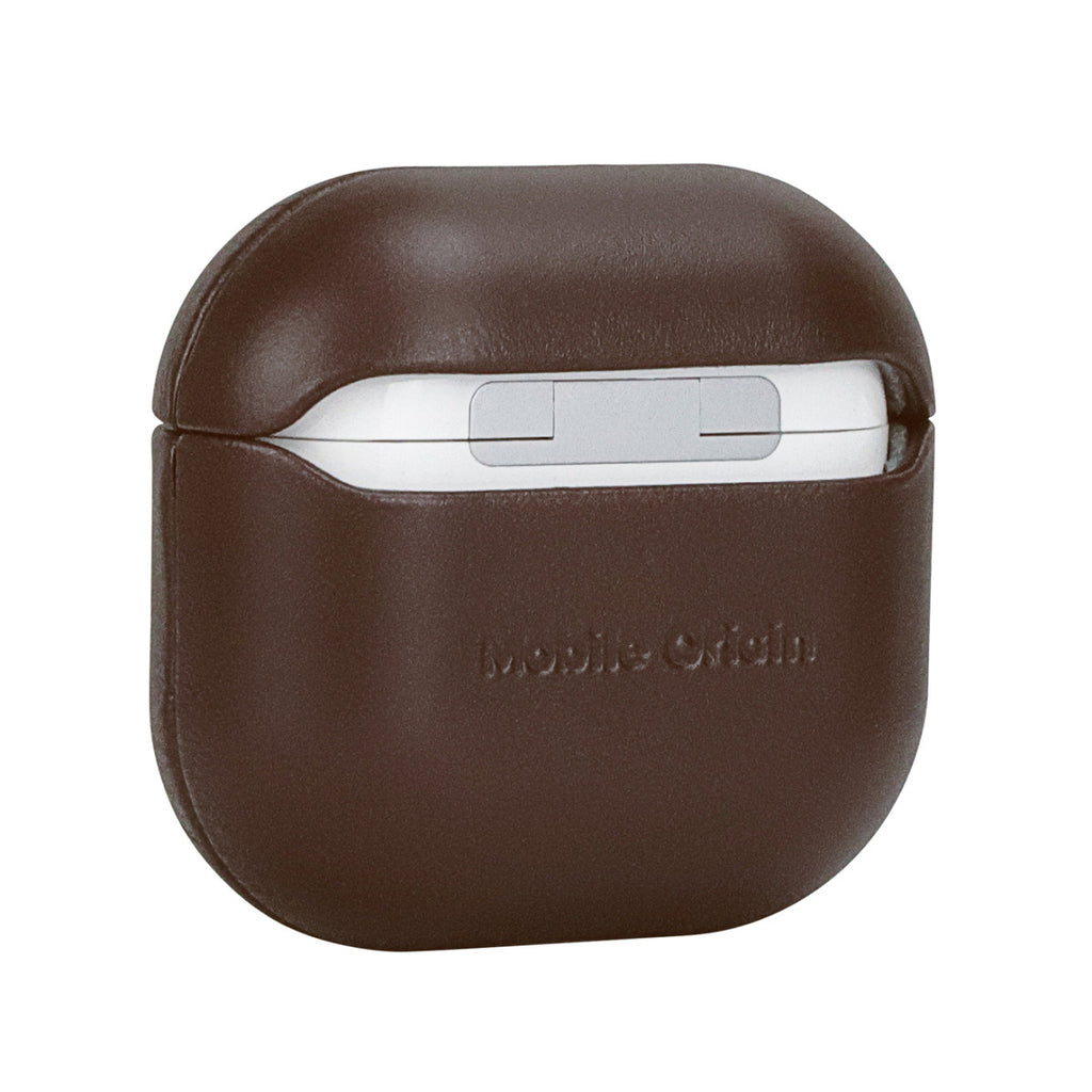 Kožené pouzdro pro AirPods 4, Hnědá