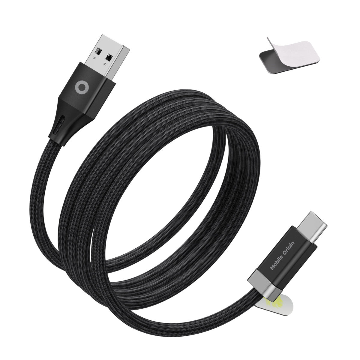 Magnetický kábel StayCable USB-C na USB-A CB6, 27W, 480 Mb/s, 1,5 m, Čierna