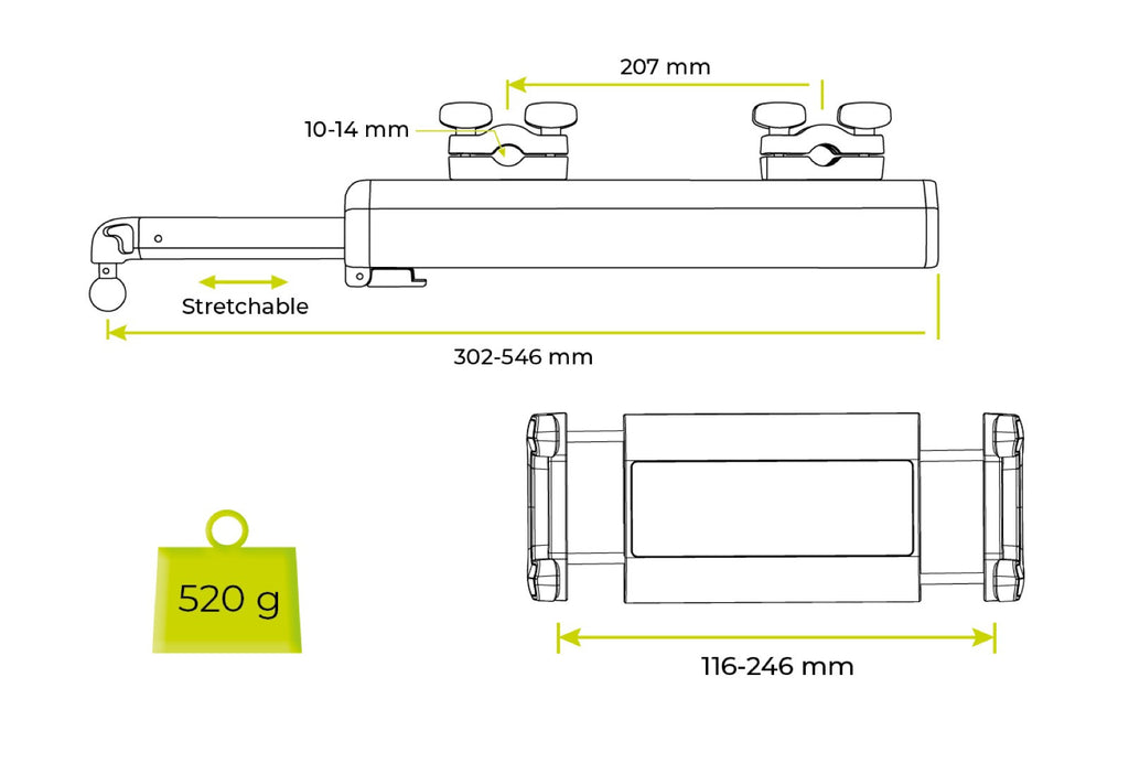 Car Tablet and Phone Mount CA17