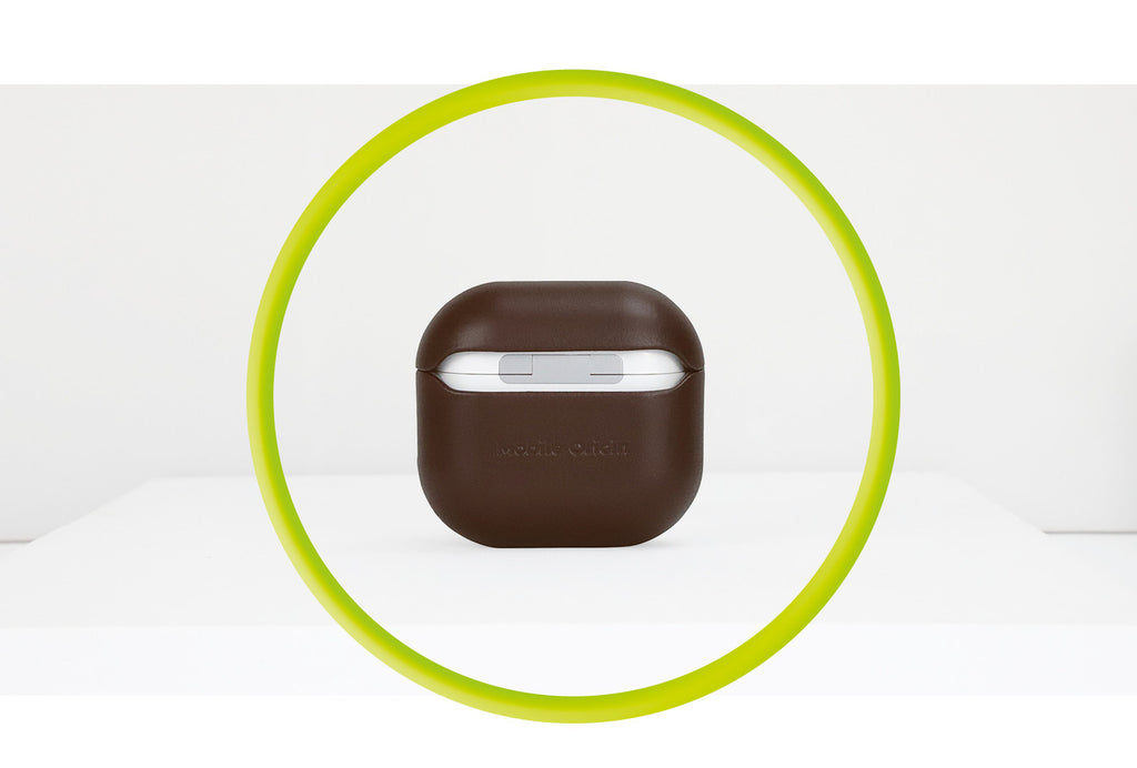 Kožené pouzdro pro AirPods 4, Hnědá