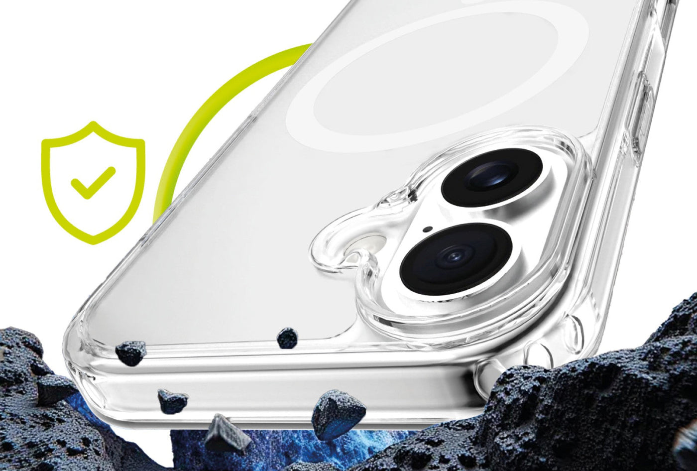 Easy Hybrid MagSafe Case for iPhone 17, Clear