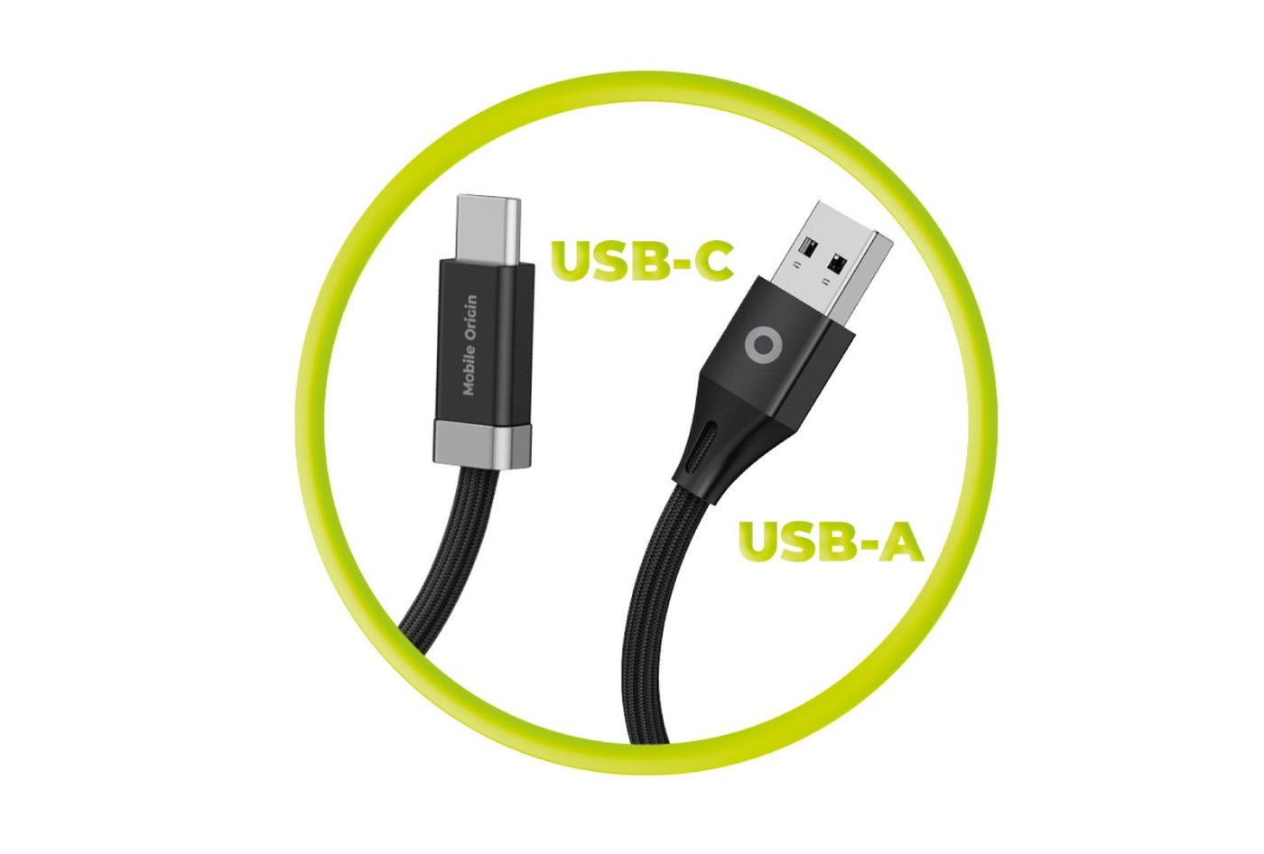 Magnetický kábel StayCable USB-C na USB-A CB6, 27W, 480 Mb/s, 1,5 m, Čierna