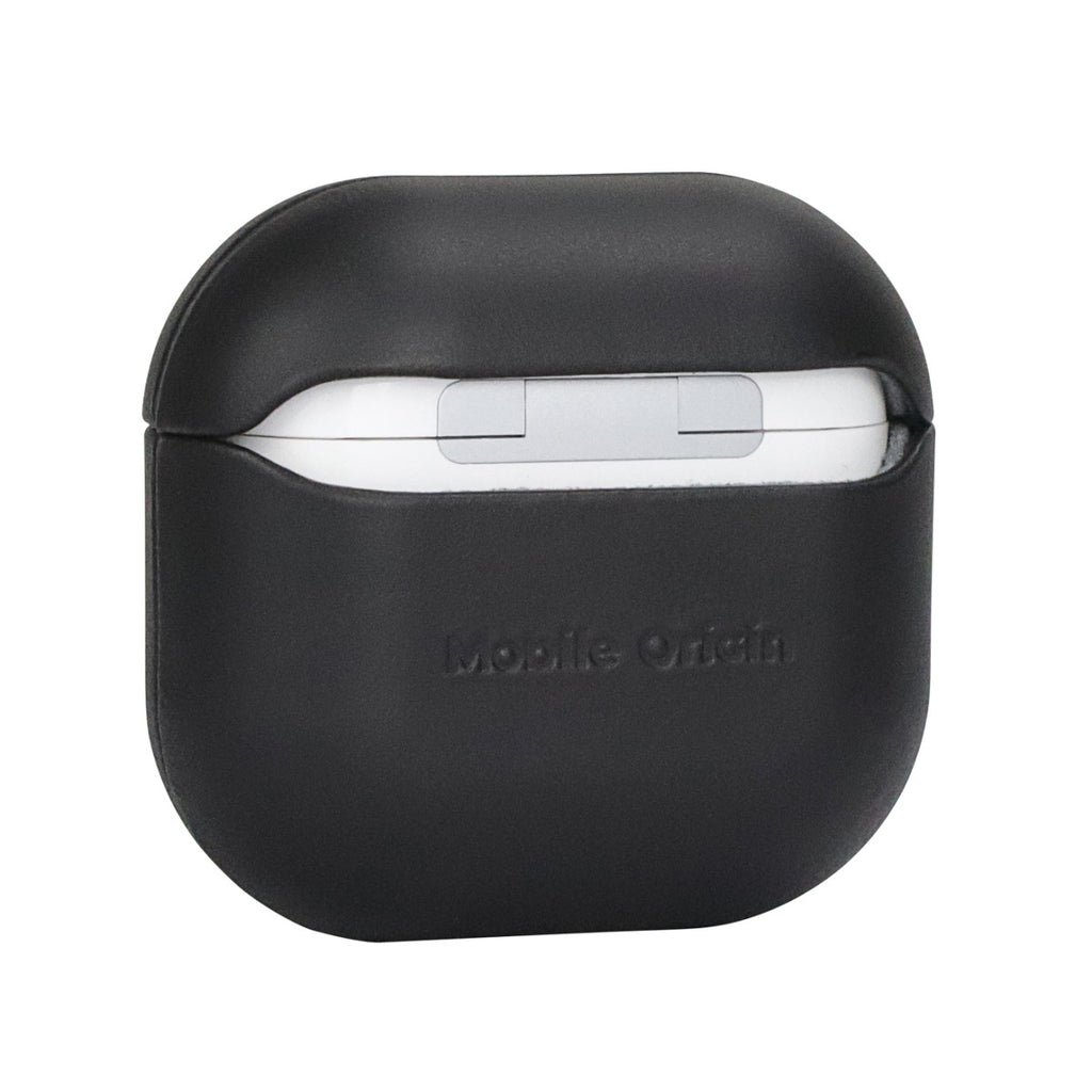 Kožené pouzdro pro AirPods 4, Černá