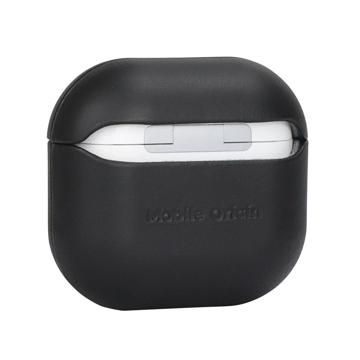 Kožené pouzdro pro AirPods 4, Černá