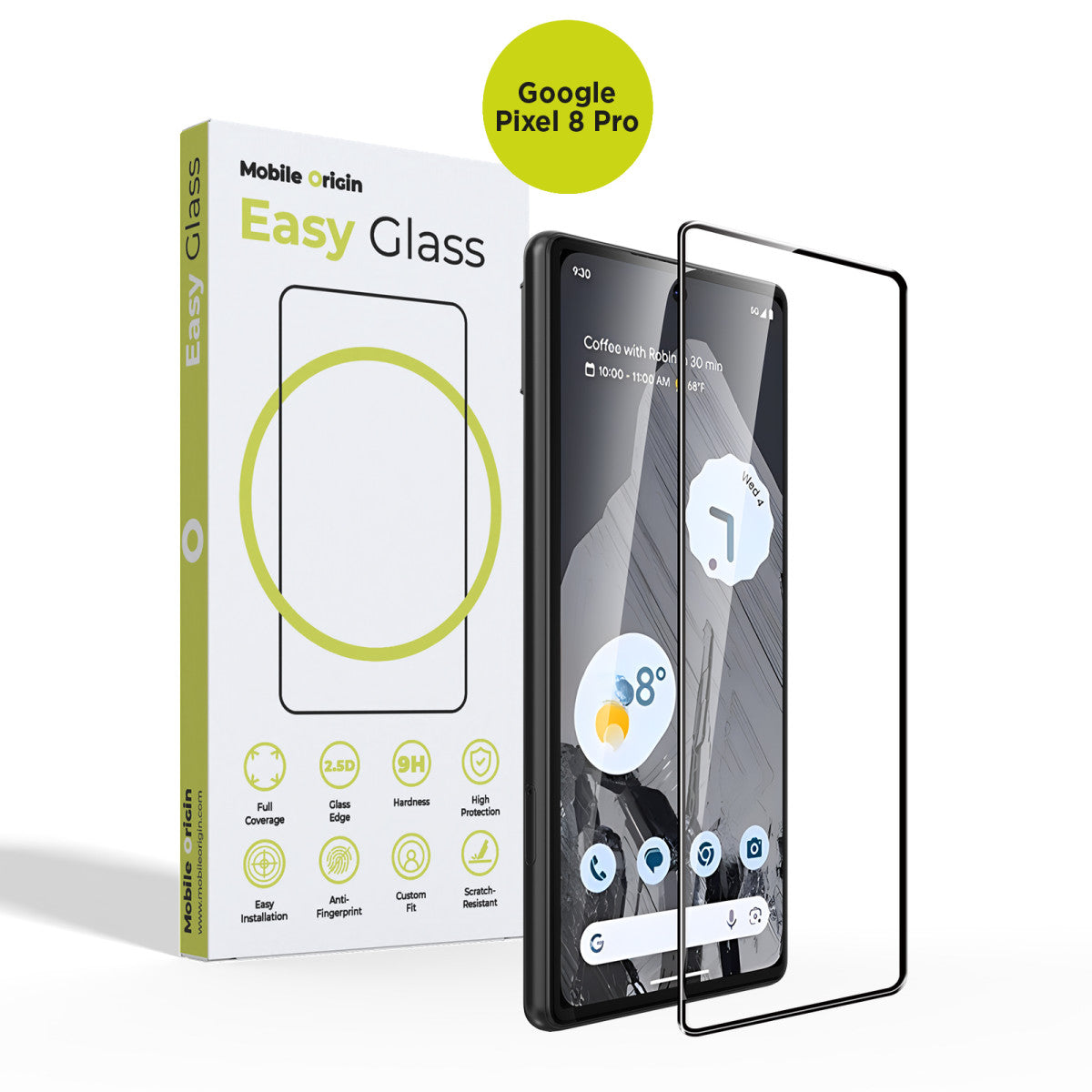 EasyGlass Screen Protector, for Google Pixel 8 Pro