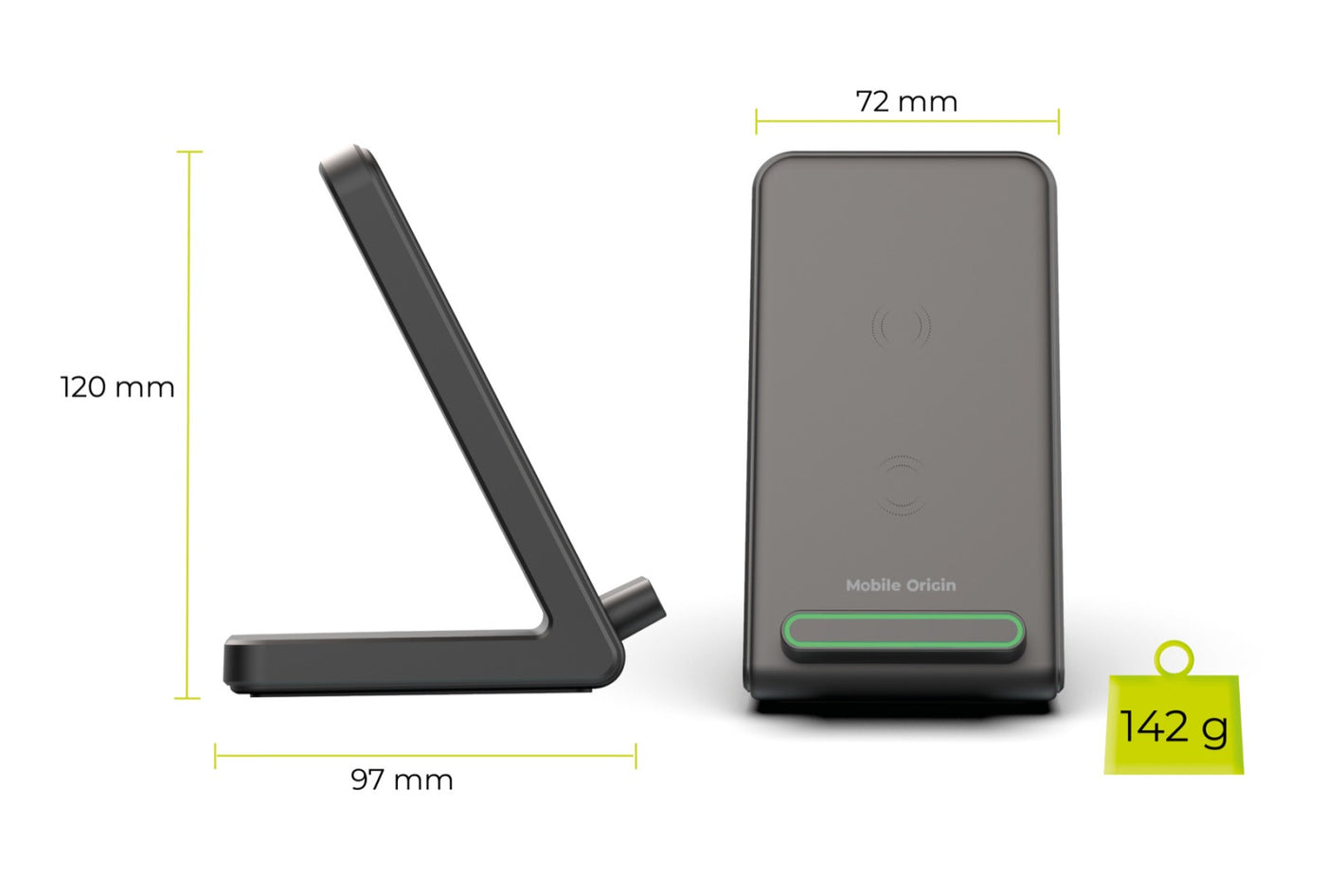 Wireless Charger PW10, 15W, Black