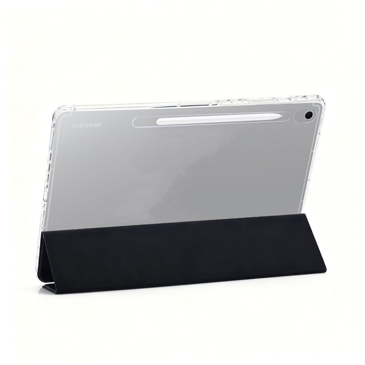 Easy Tablet Flip Case for Samsung Galaxy Tab A9, Black/Clear