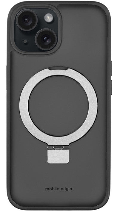 RingMag kryt pro iPhone 15, Černá