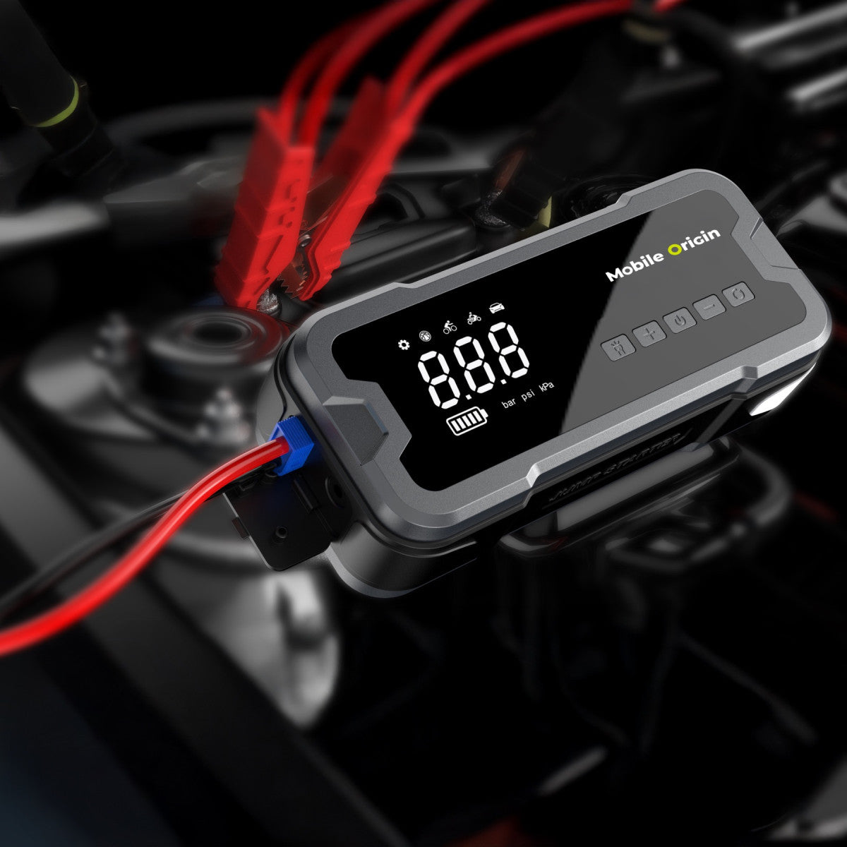 Jump Starter and Air Compressor CA1, with Display
