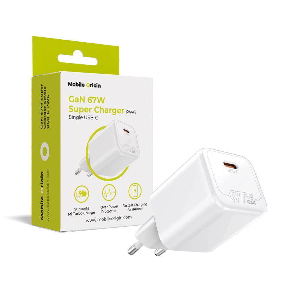 GaN 67W Super Charger PW6 – Charger with USB-C Port