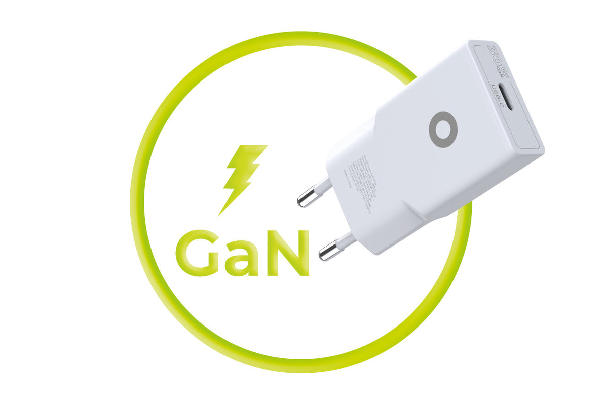 Wall Charger GaN Slim USB-C MO17, 30W, White
