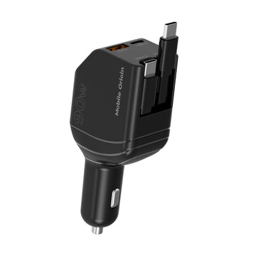 Autonabíječka 90W CA22 - USB-C + USB-A, 2x USB-C Kabel