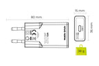 GaN nabíječka tenká 30W TÜV MO17 – USB-C