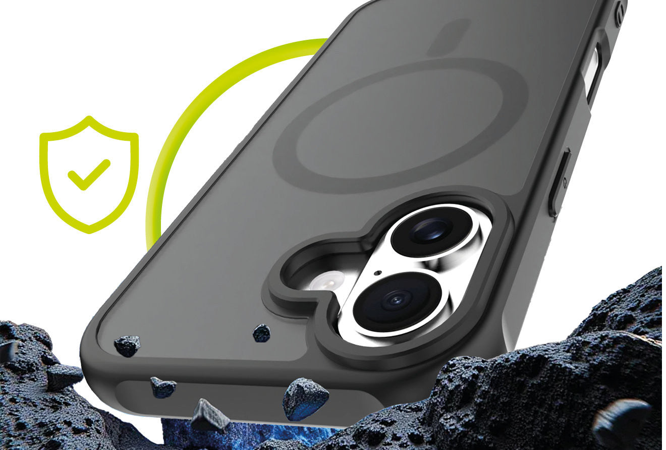 Easy Hybrid MagSafe Case for iPhone 16, Matte Black