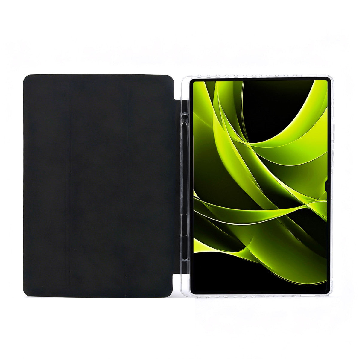 Easy Tablet Flip Case for Samsung Galaxy Tab A9, Black/Clear