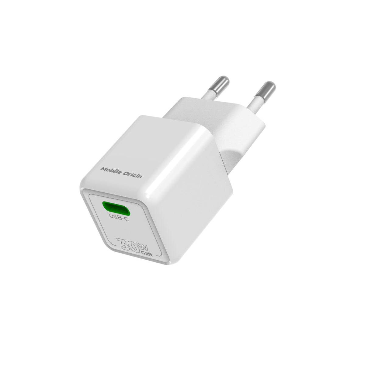 Mini GaN Wall Charger USB-C PW23, 30W, White