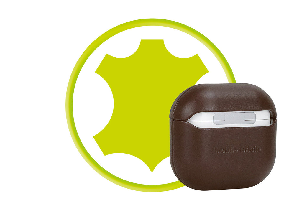 Kožené pouzdro pro AirPods 4, Hnědá