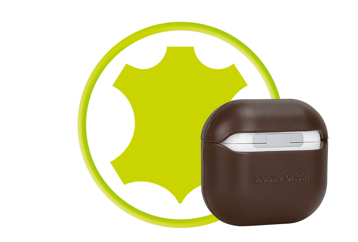 Kožené pouzdro pro AirPods 4, Hnědá