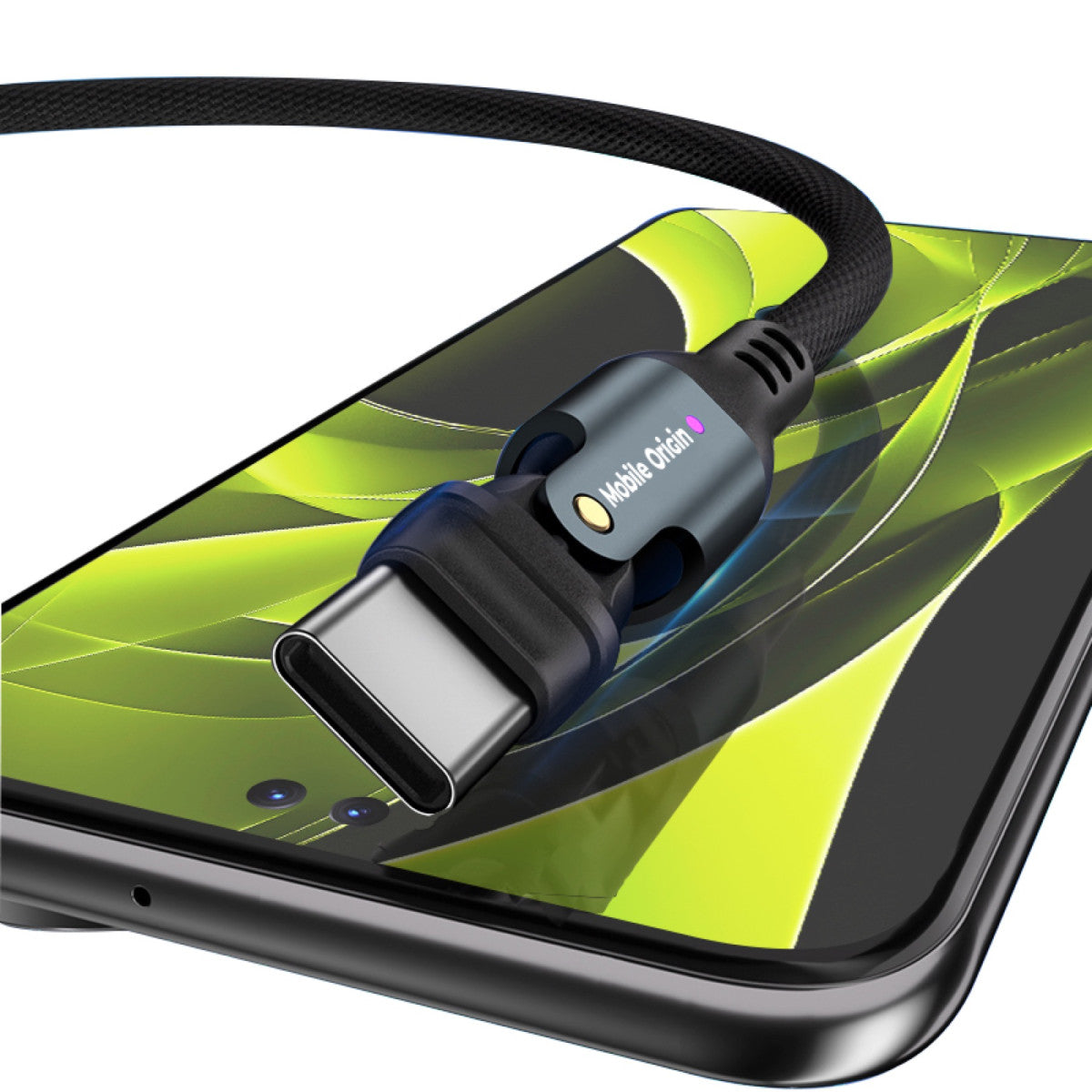Rotating Cable USB-C to USB-C CB3, 240W, 480 Mb/s, 1m, Black