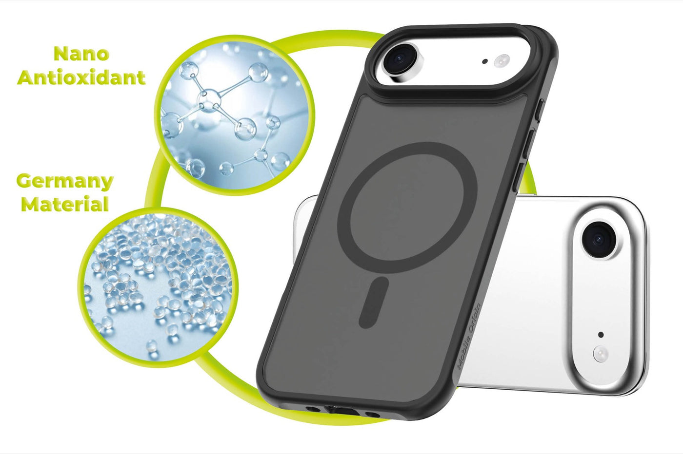 Pouzdro Easy Hybrid MagSafe pro iPhone Air, Matná černá