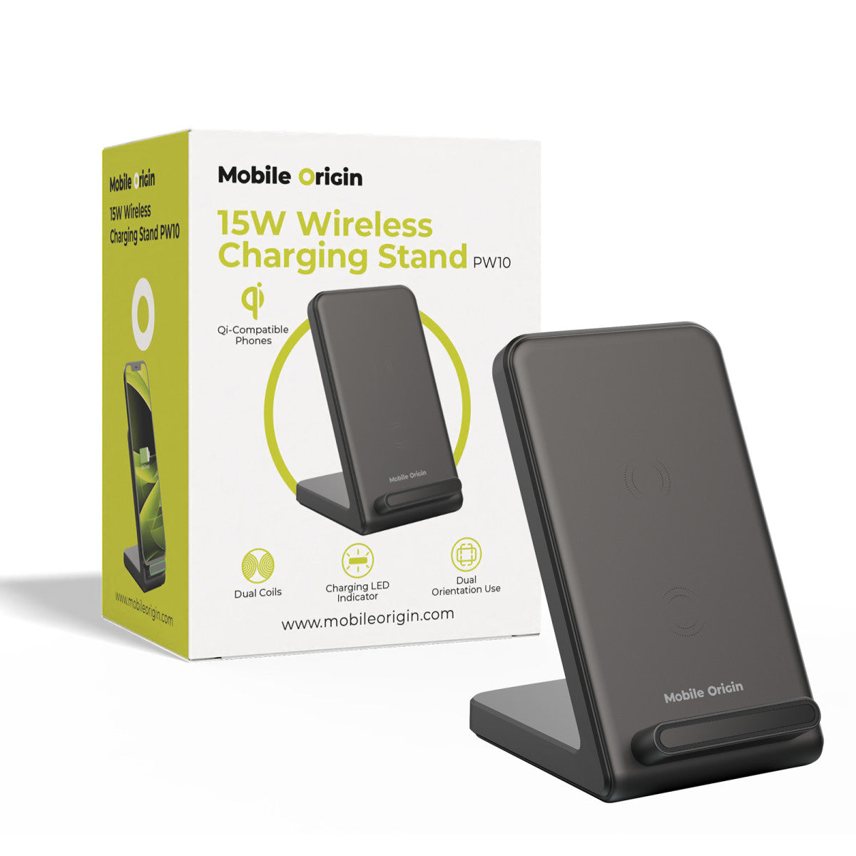 Wireless Charger PW10, 15W, Black