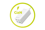 GaN 100W Compact MultiHub Charger PW18 3× USB-C + USB-A