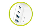 GaN síťová nabíječka 40W PW22 – 2x USB-C + 2x USB-A
