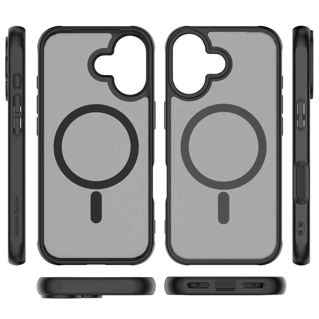 Pouzdro Easy Hybrid MagSafe, Matně Černá pro iPhone 16