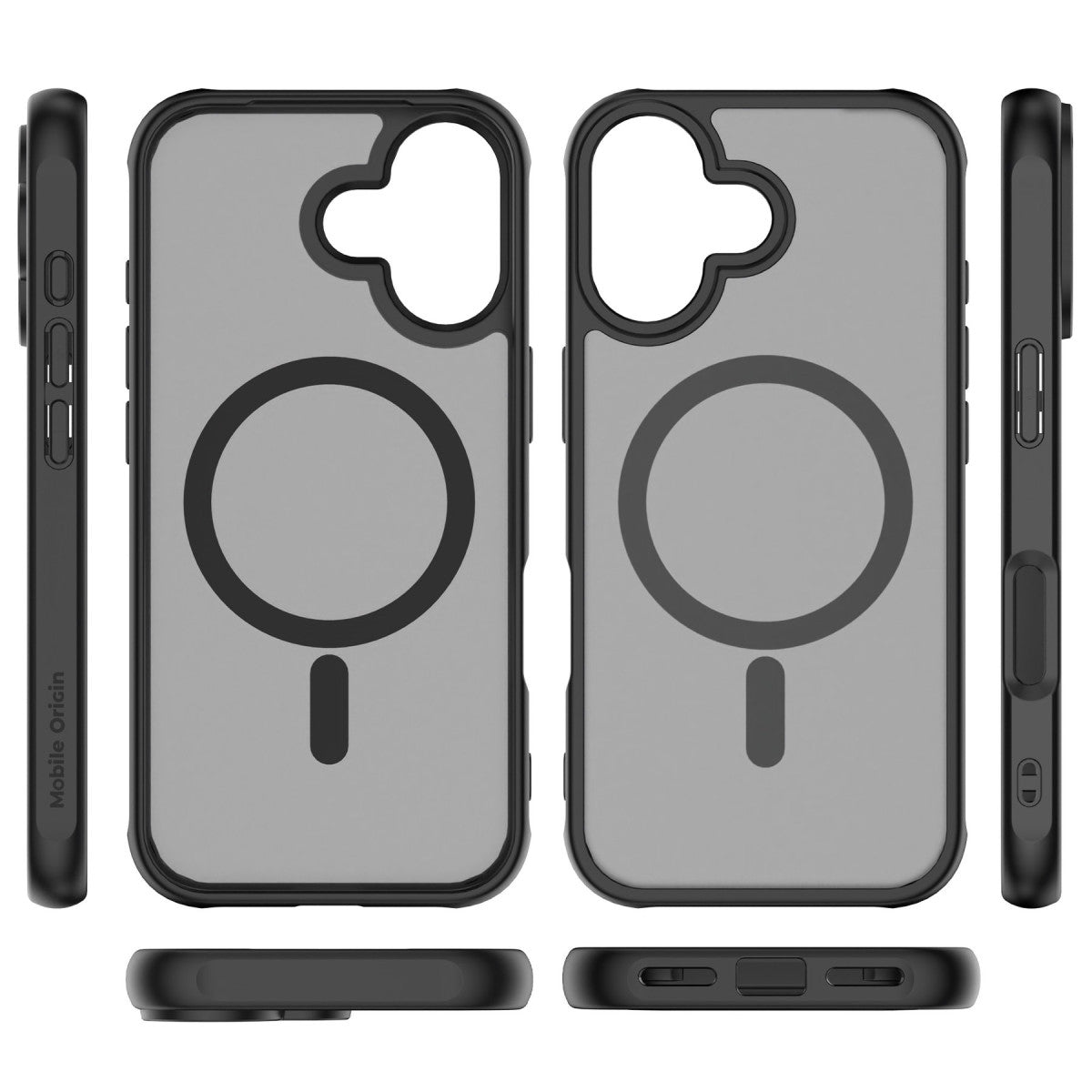 Easy Hybrid MagSafe Case for iPhone 16, Matte Black