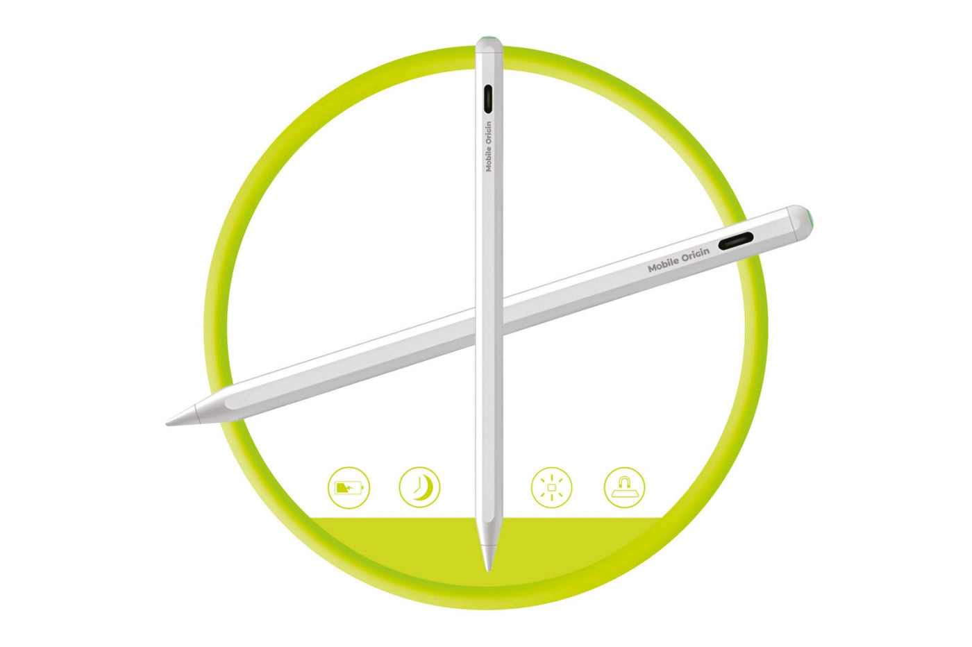 Magnetic Stylus Pen PE2, Wireless/USB-C, White
