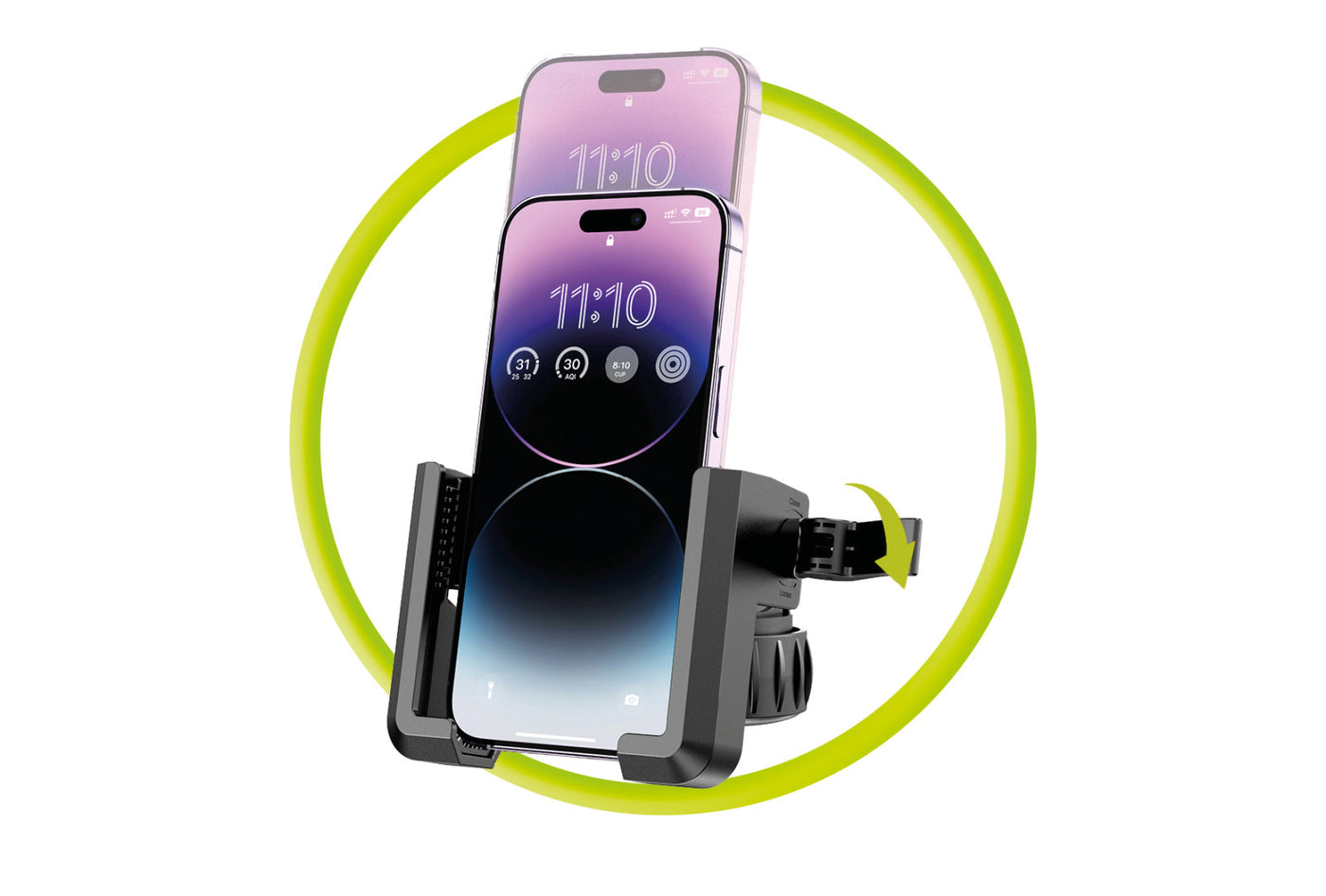 Držák telefonu na kolo B2, Černá