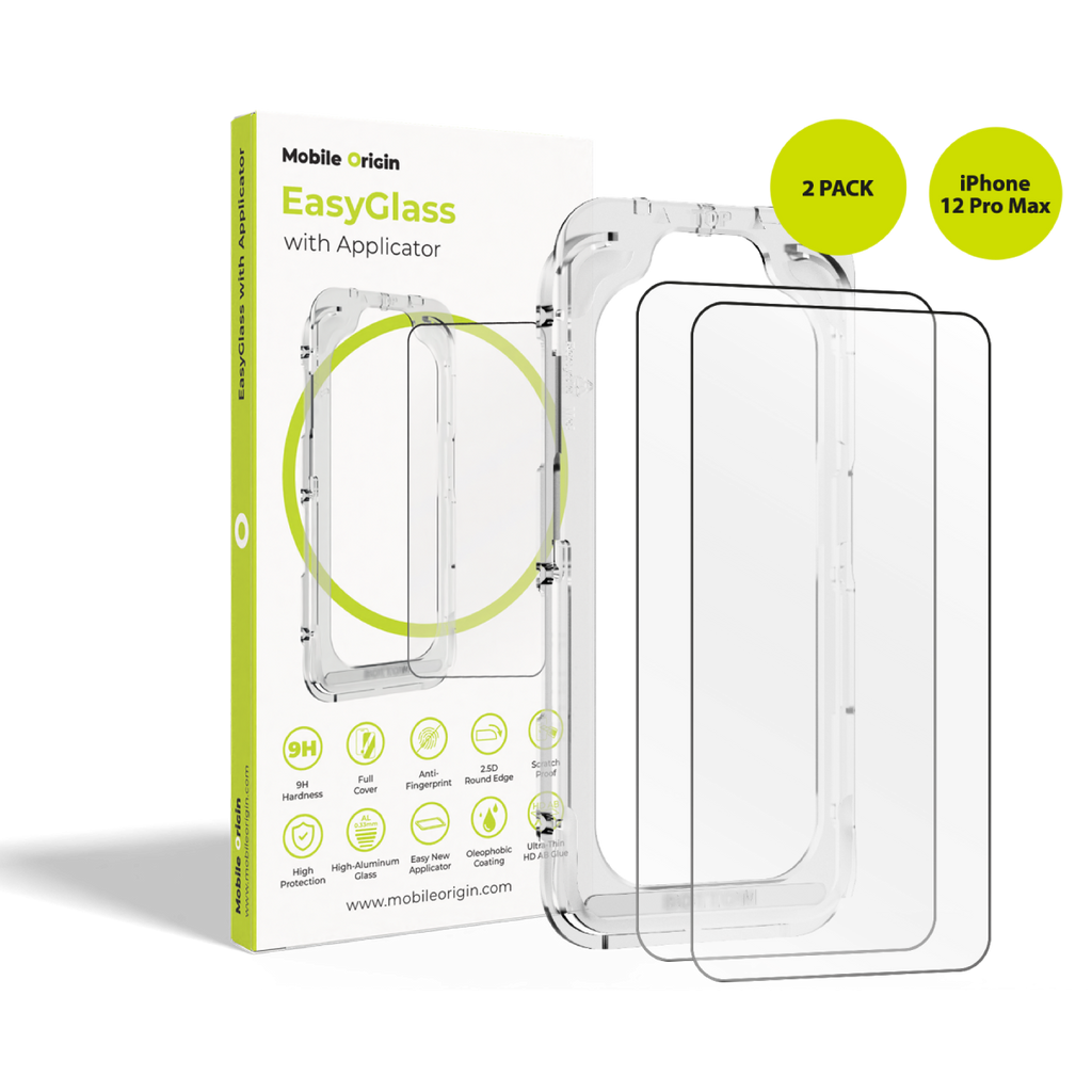 Ochranné sklo EasyGlass s aplikátorem, 2 ks, pro iPhone 12 Pro Max