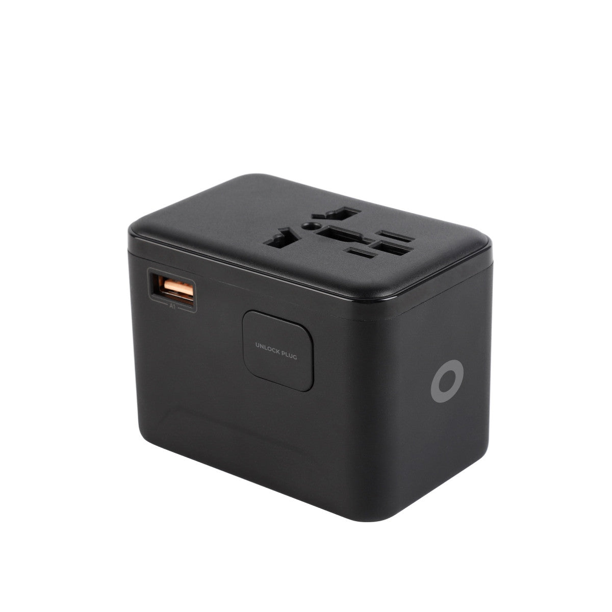 GaN Travel Adapter EU/UK/US/AUS 3× USB-C + USB-A PW5, 67W, Black