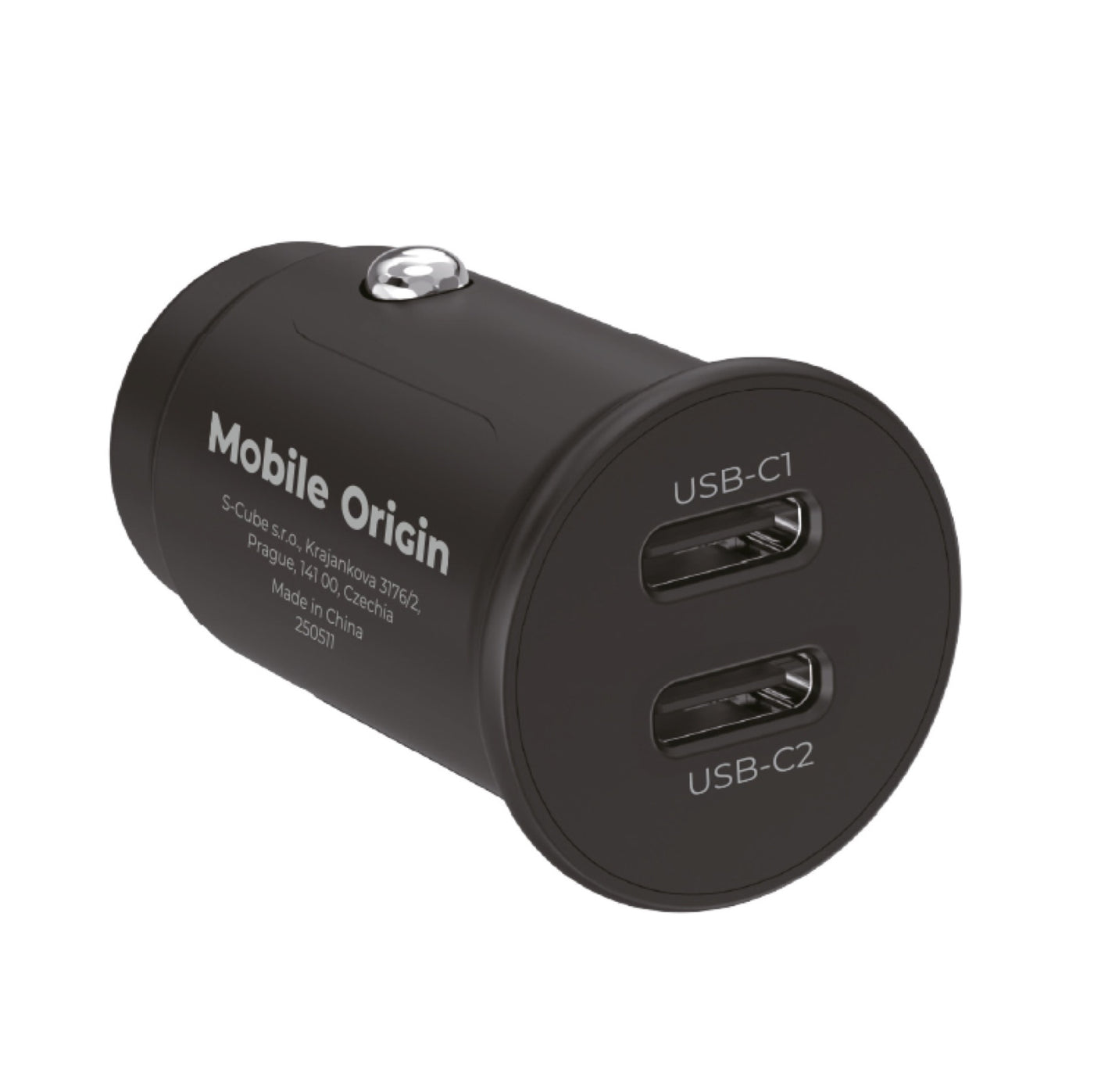 Autonabíječka 2× USB-C CA20, 30W, Černá