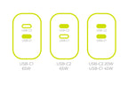 GaN 65W Charger TÜV MO19 - Dual USB-C